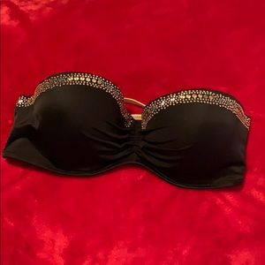 ☀️👙Victoria Secret Black Bling Bikini Top 🔥🔥
